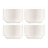 Bonna China Banquet dia.3.25" h:2.5" 8 oz. Round Warm White Porcelain Bowl (Set of 4)