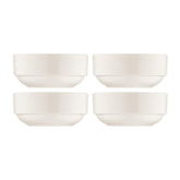 Banquet dia.4.75" h:2" 12 oz. Round Warm White Vitrified Bowl (Set of 4)