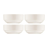 Banquet dia.2.25" h:1" 1 oz. Round Warm White Vitrified Ramekin (Set of 4)