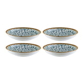 Calif dia.8" h:1.5" 17 oz. Round Decorated Vitrified Bowl (Set of 4)