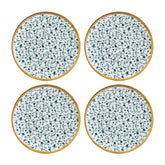 Bonna China Calif dia.10.5" Round Decorated Porcelain Plate (Set of 4)