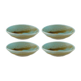 Bonna China Celeste 4" x 3.5" x h:1" 1 oz. Oval Decorated Porcelain Ramekin (Set of 4)