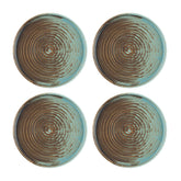 Bonna China Celeste dia.8.25" Round Decorated Porcelain Plate (Set of 4)