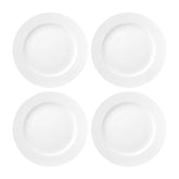 Delta dia.6.75" Round White Porcelain Plate (Set of 4)