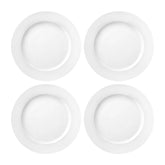 Porcelain Delta dia.8.75" Round White Porcelain Plate (Set of 4)