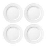 Delta dia.8.75" Round White Porcelain Plate (Set of 4)