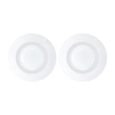 Delta dia.11.75" h:2" 24 oz. Round White Porcelain Bowl (Set of 2)