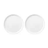 Delta dia.11.75" Round White Porcelain Plate (Set of 2)