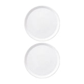Delta dia.12.5" Round White Porcelain Plate (Set of 2)