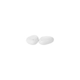 Delta dia.2.75" h:0.75" Round White Porcelain Salt & Pepper Shaker Set (1 each)