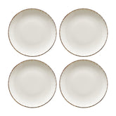 Retro dia.6.75" Round Decorated Vitrified Plate (Set of 4)