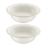 Retro dia.8" h:2.5" 30 oz. Round Decorated Vitrified Bowl (Set of 2)