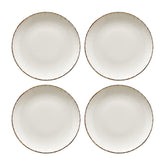 Retro dia.8.25" Round Decorated Vitrified Plate (Set of 4)