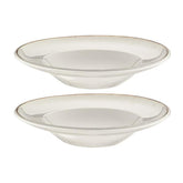 Retro dia.10.75" h:2.25" 16 oz. Round Decorated Vitrified Bowl (Set of 2)