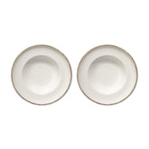 Retro dia.11.75" h:2.5" 19 oz. Round Decorated Vitrified Bowl (Set of 2)