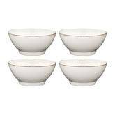 Retro dia.5.5" h:2.75" 15 oz. Round Decorated Vitrified Bowl (Set of 4)