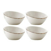 Retro dia.3.25" h:1.75" 2 oz. Round Decorated Vitrified Ramekin (Set of 4)