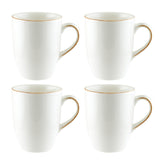 Calif dia.3.25" h:4.25" 11 oz. Round Decorated Vitrified Mug (Set of 4)