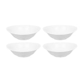 Elips 6.25" x 5.5" x h:1.75" 10 oz. Oval White Porcelain Bowl (Set of 4)