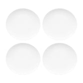 Elips 10.25" x 9.5" Oval White Porcelain Plate (Set of 4)