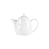 Delta-Coupe Round White Porcelain Coffee/Tea Pot dia.6" h:3" 13 oz.