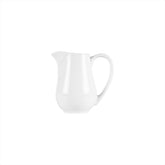 Delta-Coupe Round White Porcelain Creamer dia.5" h:4.75" 12 oz.