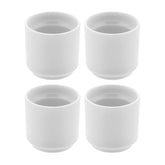 Delta-Coupe dia.2" h:2" Round White Porcelain Cup (Set of 4)