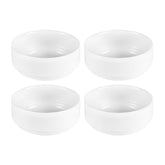 Delta-Coupe dia.6" h:2.75" 33 oz. Round White Porcelain Ramekin (Set of 4)