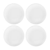 Porcelain Delta-Coupe dia.7.5" Round White Porcelain Plate (Set of 4)
