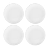 Delta-Coupe dia.7.5" Round White Porcelain Plate (Set of 4)