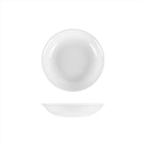 Delta-Coupe Round White Porcelain Deep Plate  dia.8" h:1.5" 18 oz. (Set of 4)