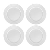 Porcelain Delta-Coupe dia.8.25" Round White Porcelain Plate (Set of 4)
