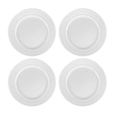 Delta-Coupe dia.8.25" Round White Porcelain Plate (Set of 4)