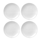 Porcelain Delta-Coupe dia.9" Round White Porcelain Plate (Set of 4)