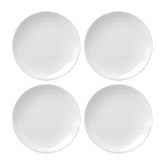 Porcelain Delta-Coupe dia.10.75" Round White Porcelain Plate (Set of 4)