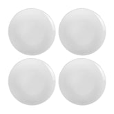 Delta-Coupe dia.11.75" Round White Porcelain Plate (Set of 4)