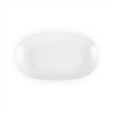 Delta-Coupe 13.5" x 7.5" x h:1.5" Oval White Porcelain Platter (1 each)