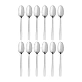 Astoria 7.5" Silver Brushed Stainless Steel Dessert/Soup Spoon 18/10 (Set of 12)