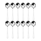 Baguette 6.25" Silver Stainless Steel Soup/Bouillon Spoon 18/10 (Set of 12)
