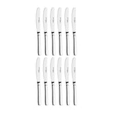 Baguette 6.5" Silver Stainless Steel Butter/Fruit Knife 18/10 (Set of 12)