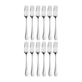 Arcade 7.25" Silver Stainless Steel Dessert Fork 18/10 (Set of 12)