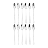 Flatware Accessories 7.75" Silver Stainless Steel Cocktail Spoon 18/10 (Set of 12)