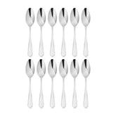 Ingres 7.25" Silver Stainless Steel Dessert/Soup Spoon 18/0 (Set of 12)