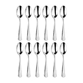 Contour 5.75" Silver Stainless Steel Teaspoon 18/10 (Set of 12)