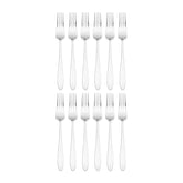 Anzo 7.5" Silver Stainless Steel Dessert Fork 18/10 (Set of 12)