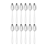 Anzo 8.5" Silver Stainless Steel Serving Spoon 18/10 (Set of 12)