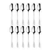 Baguette LM 7.25" Silver Stainless Steel Dessert/Soup Spoon 18/10 (Set of 12)
