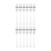 Eco Baguette 7.25" Silver Stainless Steel Dessert Fork 18/0 (Set of 12)