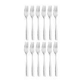 Atlantis 7.25" Silver Stainless Steel Dessert Fork 18/10 (Set of 12)