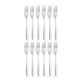 Atlantis 8.25" Silver Stainless Steel Dinner Fork 18/10 (Set of 12)
